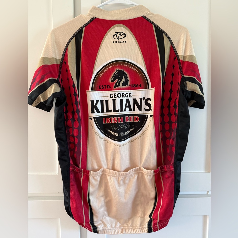 George Killian‘s Irish red cycling high-quality jersey in a Raglan club cut Sz M